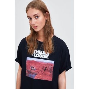 Zara Thelma and Louise Graphic Tee Shirt Size L